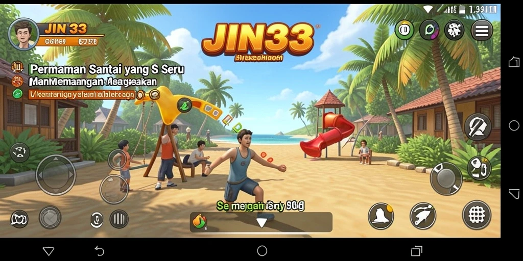 Tampilan seru dari JIN33 dengan gameplay yang menarik.