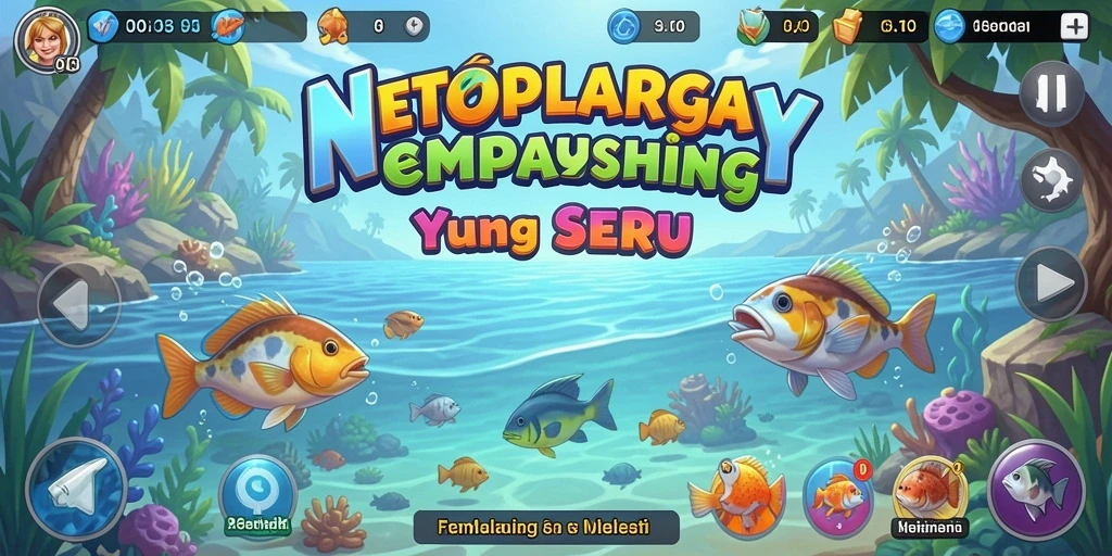 Gameplay NEOPARTY yang menarik dengan pengalaman memancing yang realistis.