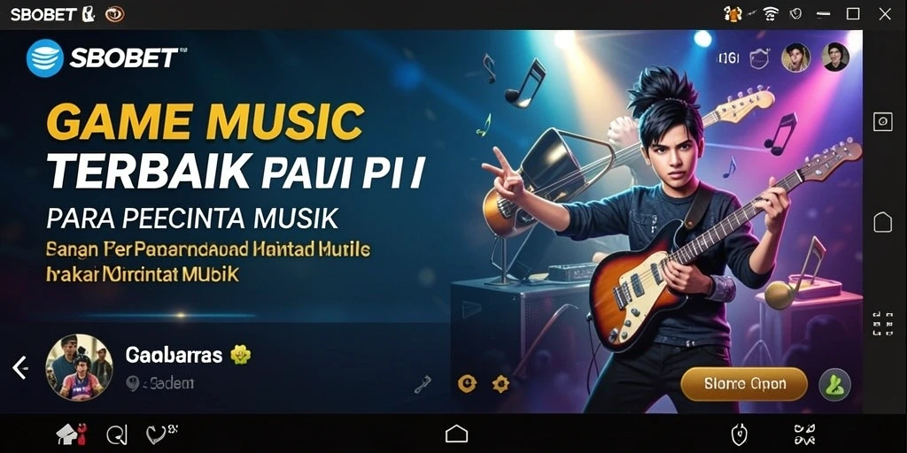 Tampilan menarik saat bermain permainan musik SBOBET.