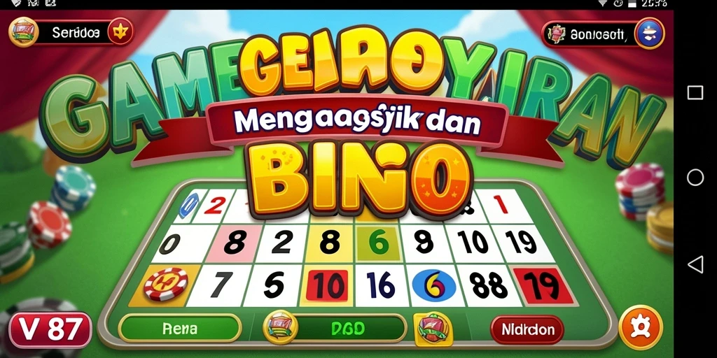 Tampilan gameplay Bingo di V87 yang mendebarkan.